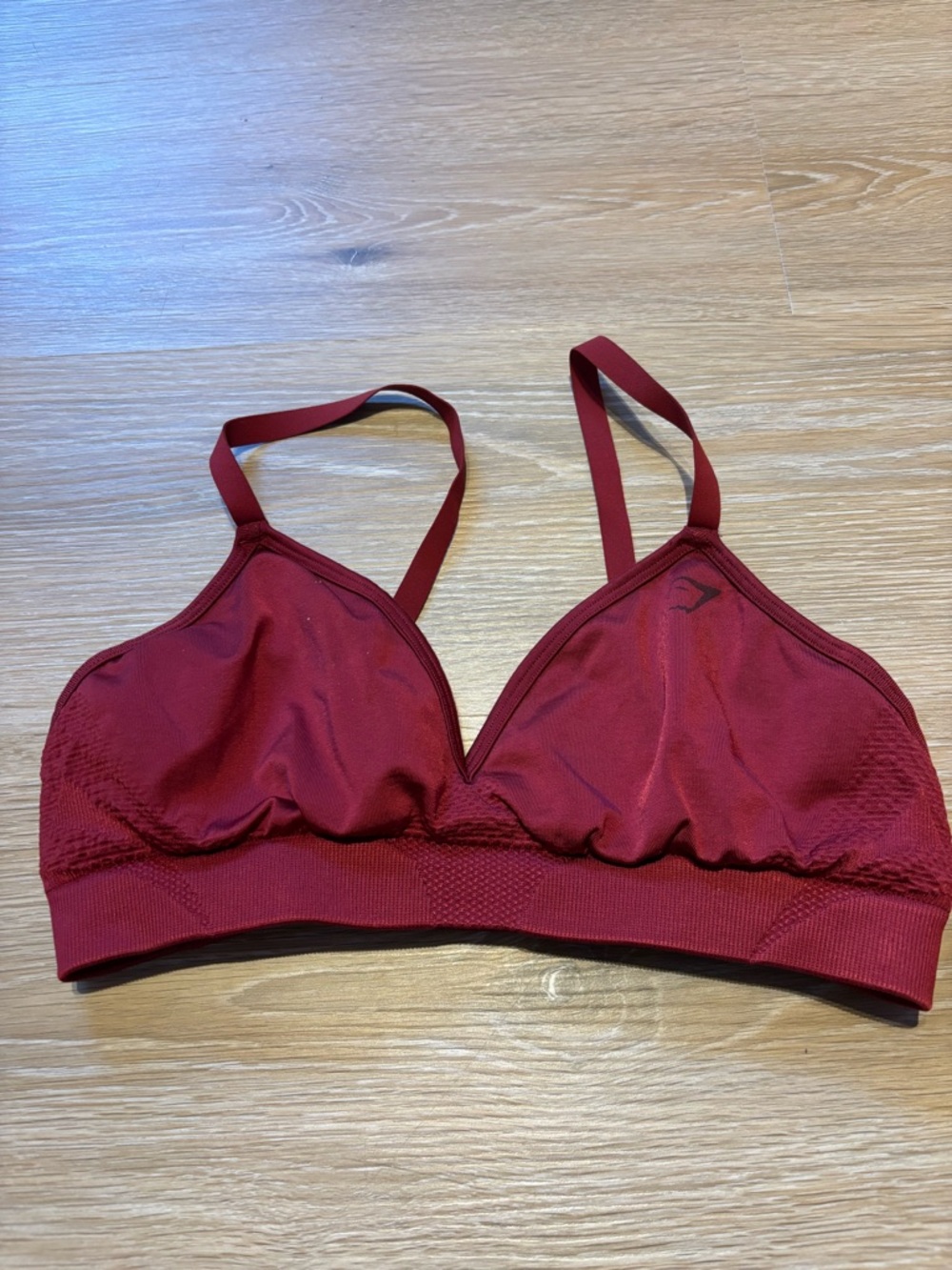 Gymshark Wireless Bralette in Deep Wine Red